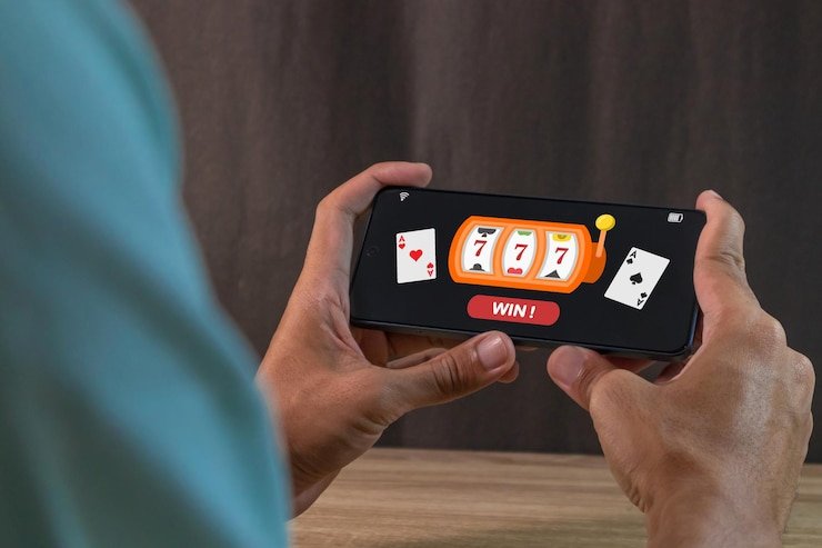 Antarmuka seluler jinslot menampilkan pilihan permainan dan metode pembayaran