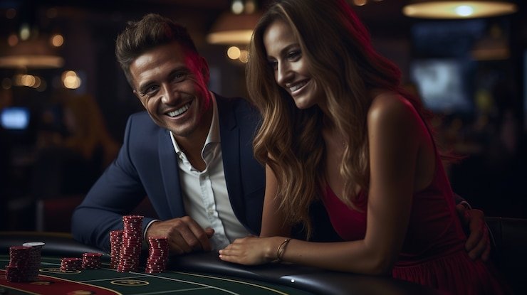 Antarmuka taruhan Live Baccarat dengan opsi bet langsung dan statistik permainan